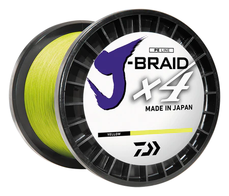 Daiwa J-Braid x4 Fluorescent Yellow